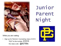 Junior Parent Night