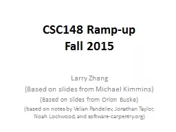 CSC148 Ramp-up Fall 2015