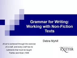 Grammar for Writing: