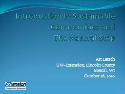 Introduction to Sustainable Communities and