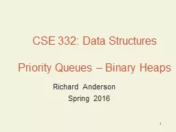 1 CSE 332: Data Structures