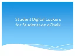 Student Digital Lockers