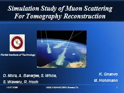 Simulation Study of Muon Scattering For Tomography Reconstruction