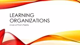 Learning Organizations