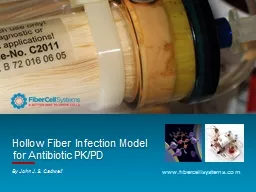 Hollow Fiber Infection Model for Antibiotic PK/PD