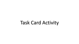 Task Card Activity Retrieval Chart