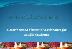 SANA FAME Scholarships