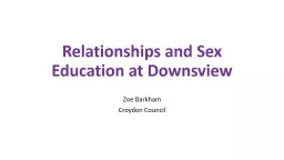 Relationships and Sex Education at Downsview