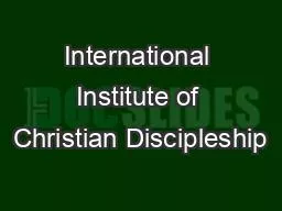 International Institute of Christian Discipleship