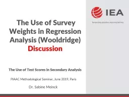 The  Use of Test Scores in Secondary Analysis