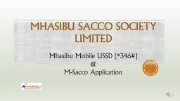 MHASIBU SACCO SOCIETY LIMITED