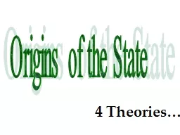 Origins of the State