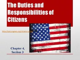 The Duties and Responsibilities of Citizens