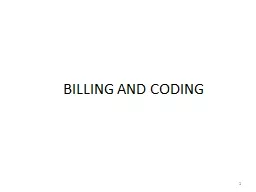 BILLING AND CODING 1