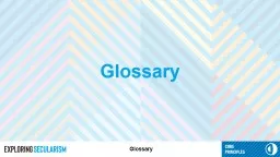 Glossary Glossary a