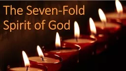 The Seven-Fold Spirit of God