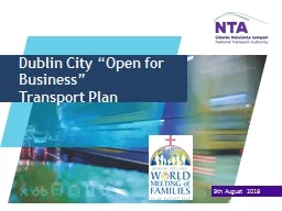 9th   August 2018 Dublin City “Open for Business”