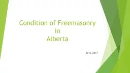 Condition of Freemasonry