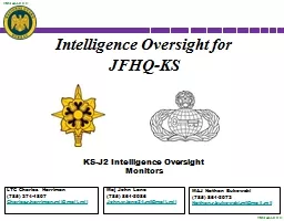 Intelligence Oversight for