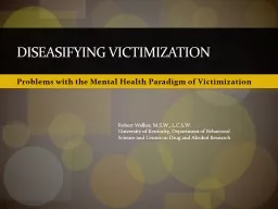 Problems with the Mental Health Paradigm of Victimization