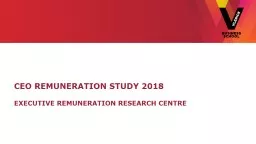 CEO remuneration study 2018