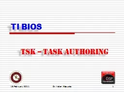 TI BIOS TSK – Task Authoring