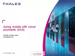 Going Mobile with cloud payments (HCE)