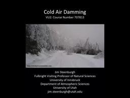 Cold Air Damming VU2: Course Number 707813