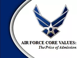 AIR FORCE CORE VALUES:
