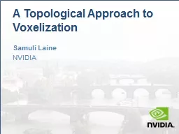 A Topological Approach to Voxelization