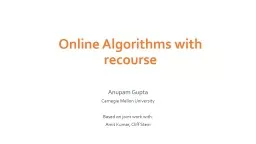 Dynamic and Online Algorithms: