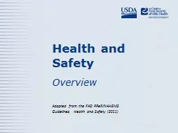 Health and Safety Overview