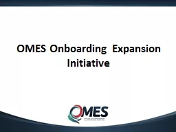 OMES  Onboarding Expansion Initiative