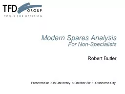 Modern Spares Analysis