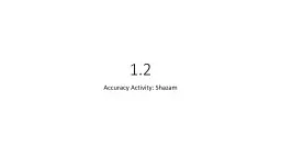 3.1 Accuracy Activity: Break Scoop & Read