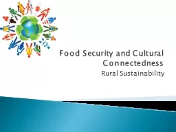 Food Security and Cultural Connectedness