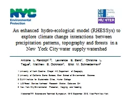 An enhanced hydro-ecological model (RHESSys) to explore climate change interactions between