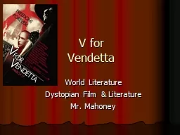 V for  Vendetta World Literature