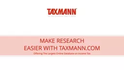 MAKE RESEARCH EASIER WITH TAXMANN.COM