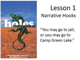 Lesson 1 Narrative Hooks