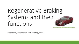 Regenerative Braking Systems and their functions