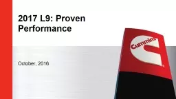 2017 L9: Proven Performance