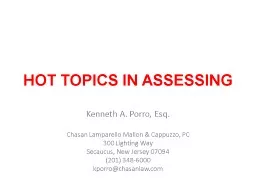 HOT TOPICS IN ASSESSING
