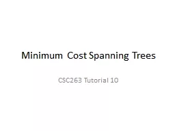 Minimum Cost Spanning Trees