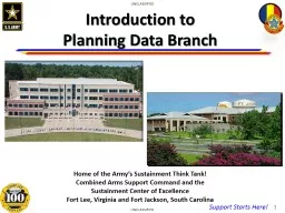 Introduction to Planning Data Branch