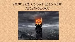HOW THE COURT SEES NEW