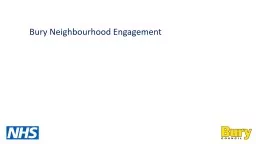 Bury Neighbourhood Engagement