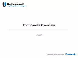 2019 Foot Candle Overview
