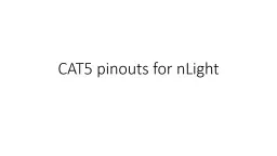 CAT5  pinouts  for nLight
