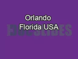 Orlando Florida USA